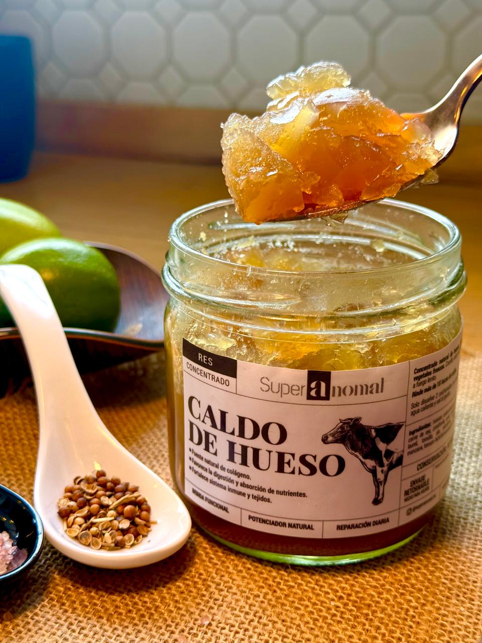 Caldo de hueso Superanomal — gelatina de colágeno